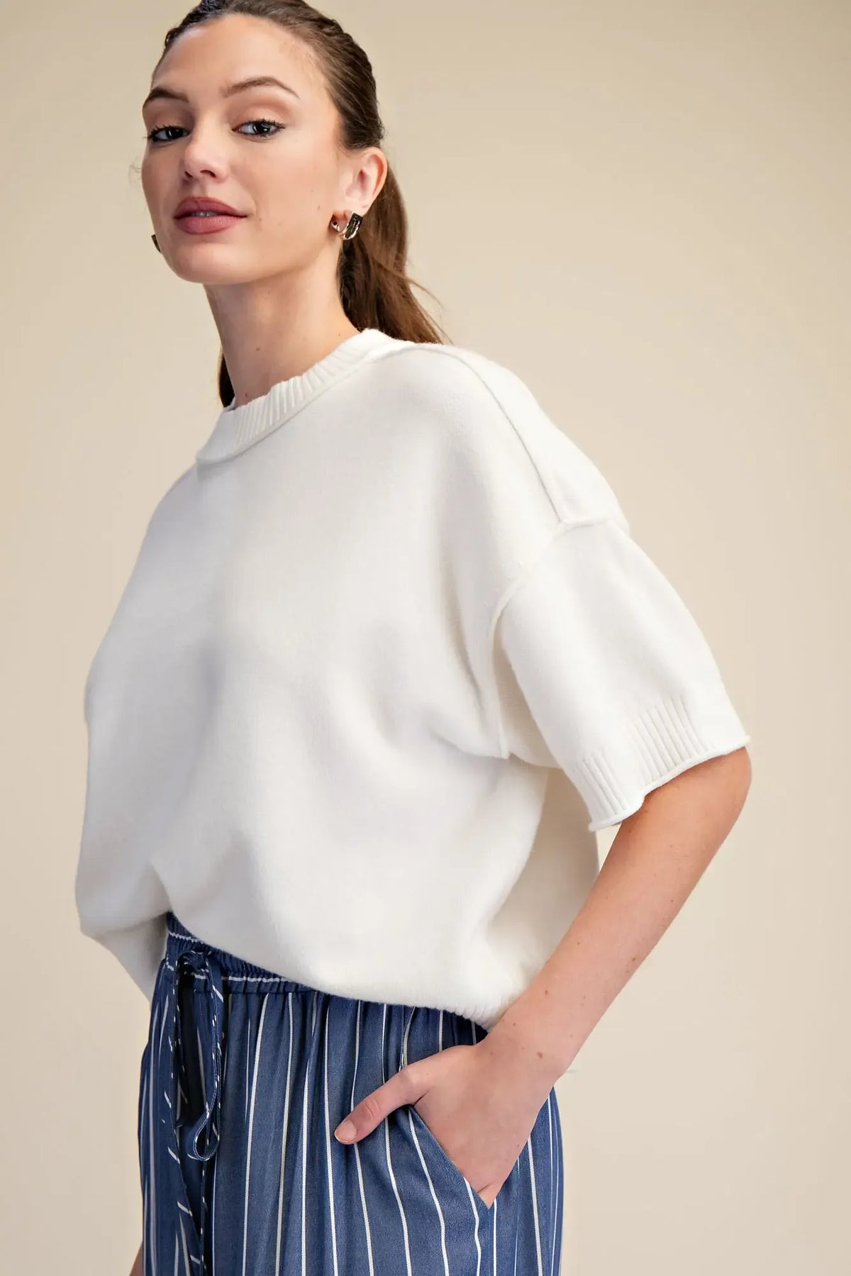 Crew Neck Sweater - Multiple Colors