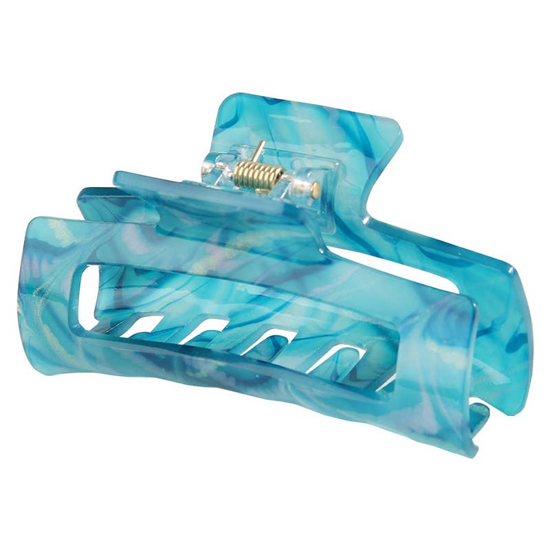 Tortoise Shell Flat Hair Claw - Multiple Colors
