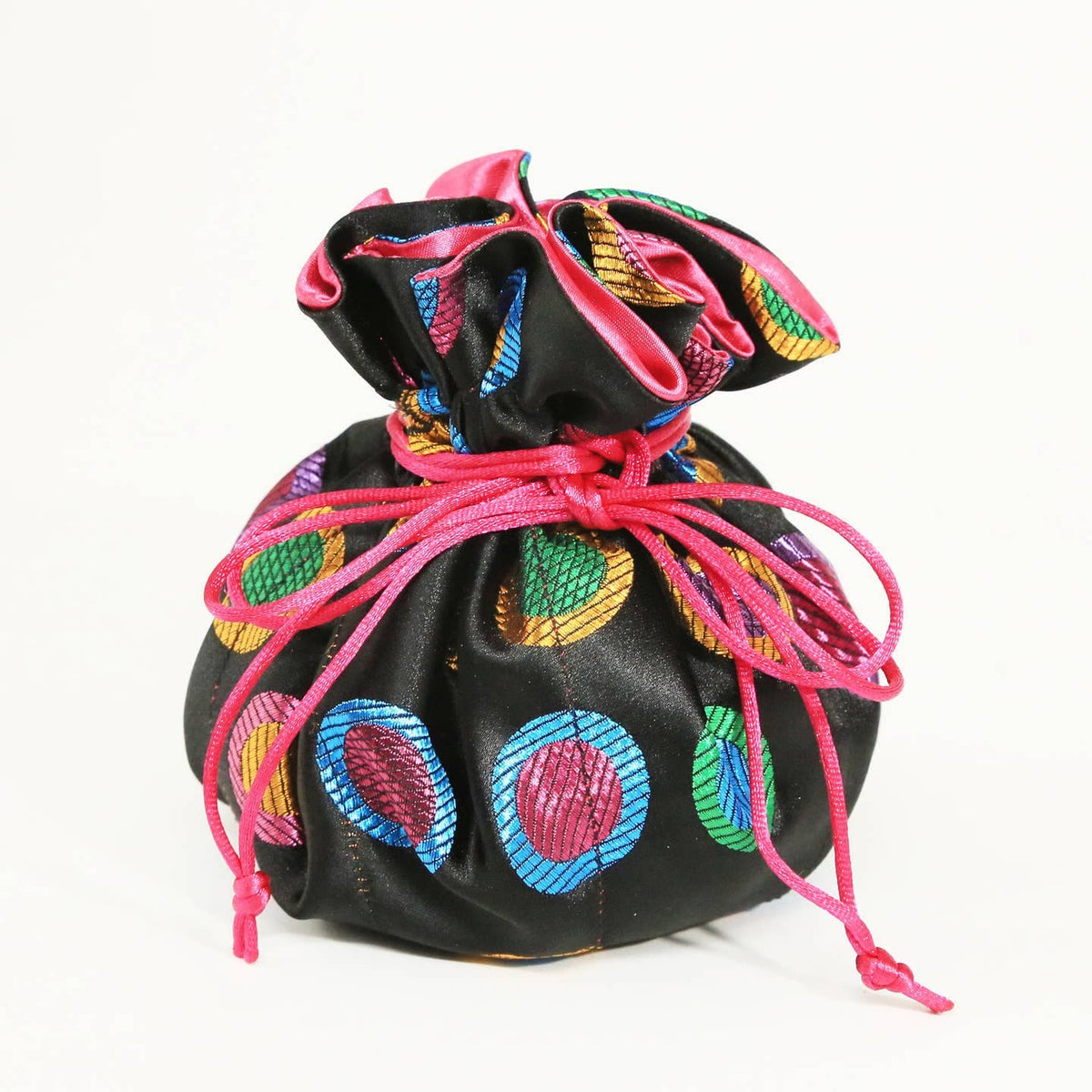 Silk Brocade Travel Jewelry Pouch - Multiple Patterns