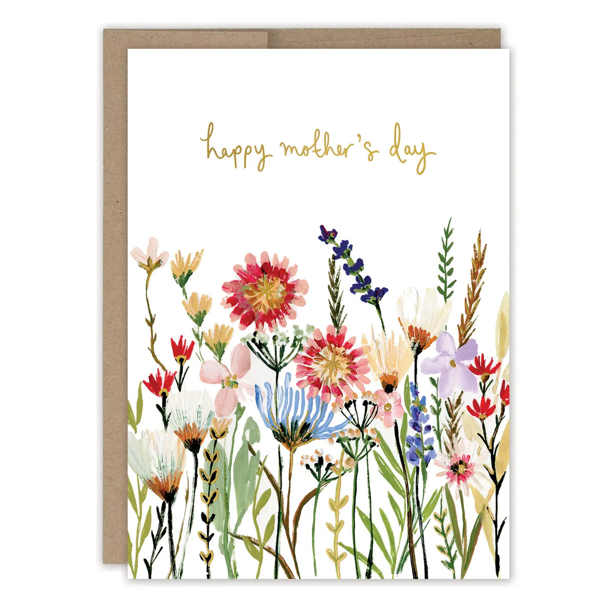 Pressed Flowers Mother's Day Greeting Card
