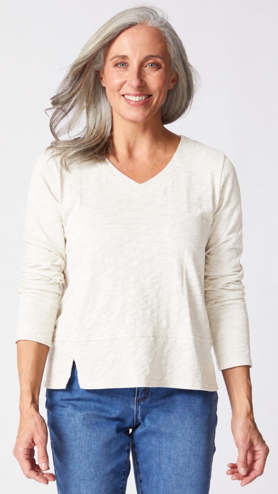 Habitat Cotton Pebble Seamed Long Sleeve Tee - Multiple Colors