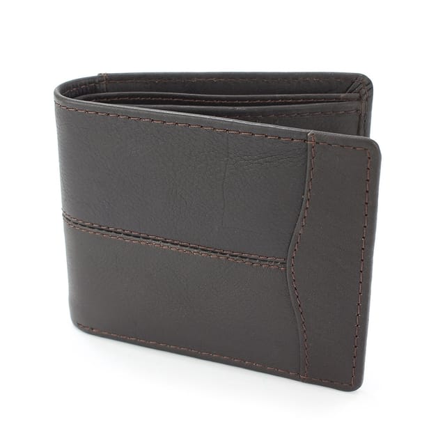 Sophos Stitched Detail Leather Wallet - Multiple Colors