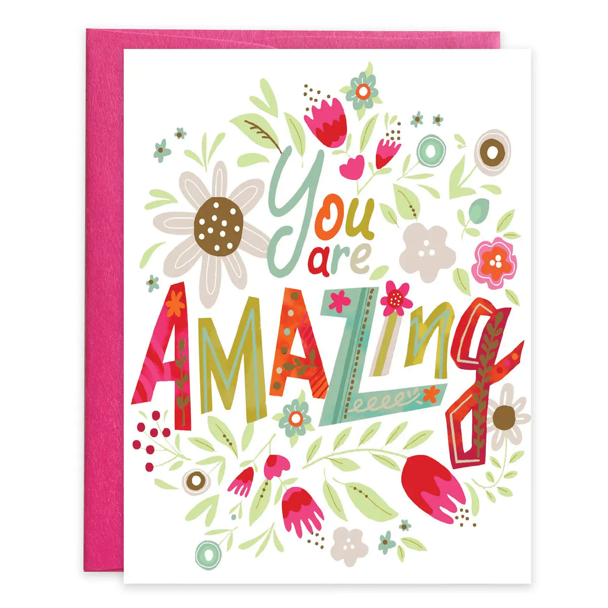 Amazing Floral Thank You Card