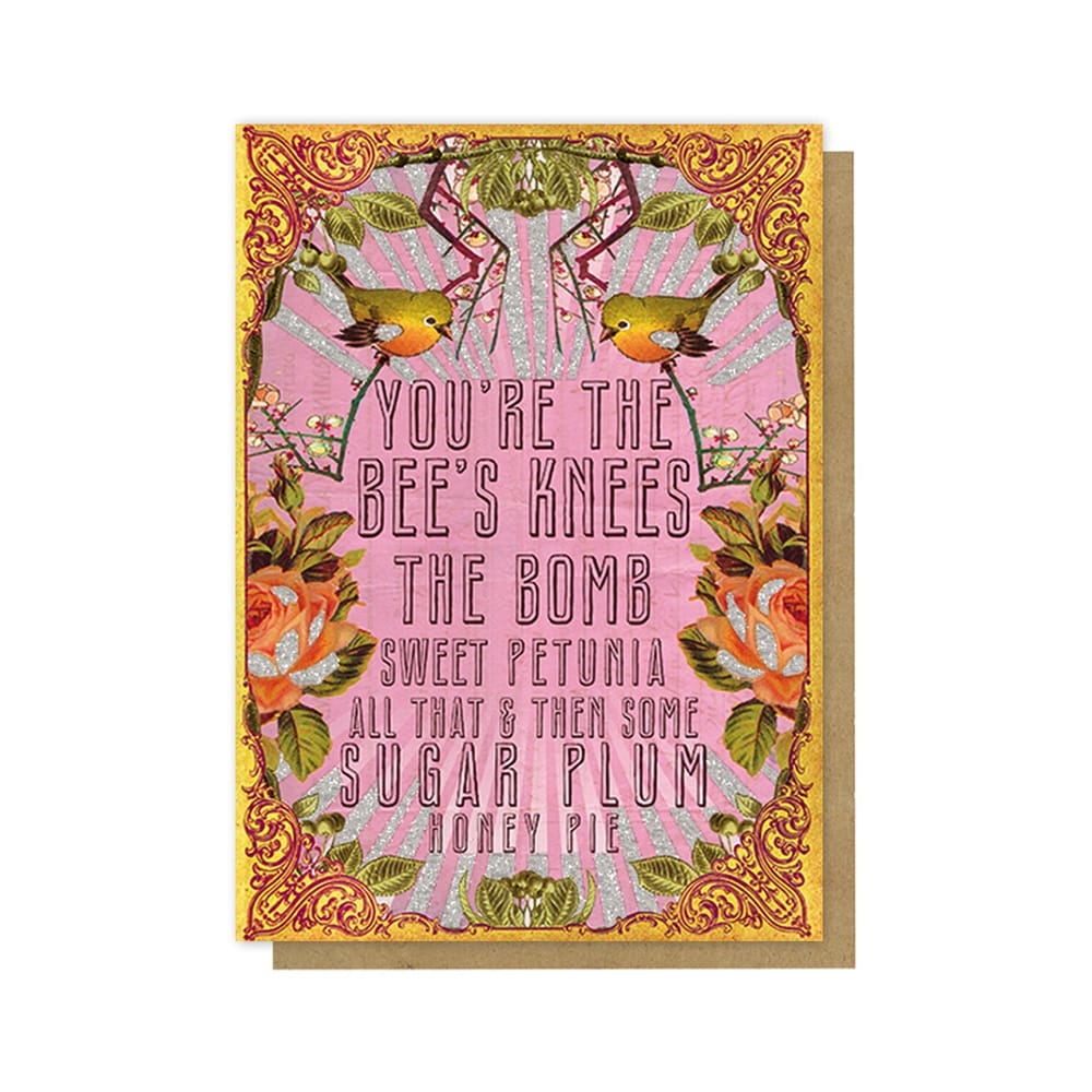 Papaya BEE'S KNEES Greeting Card
