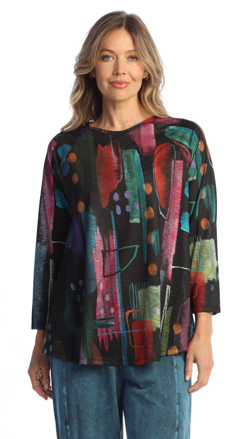 Jess & Jane A-Line Raglan Drape Top