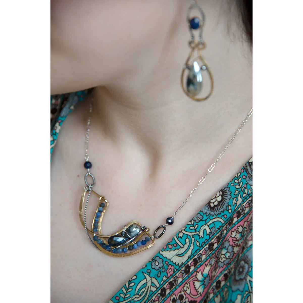 Art By Any Means Indigo Ocean Necklace