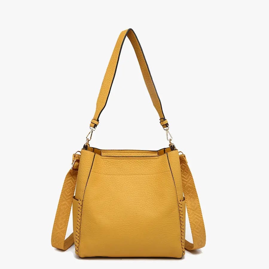Jen & Co Penny 2-in-1 Bucket Vegan Leather Bag - Multiple Colors