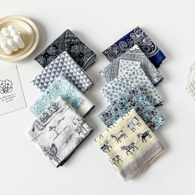 Versatile Square Head Scarf - Multiple Patterns
