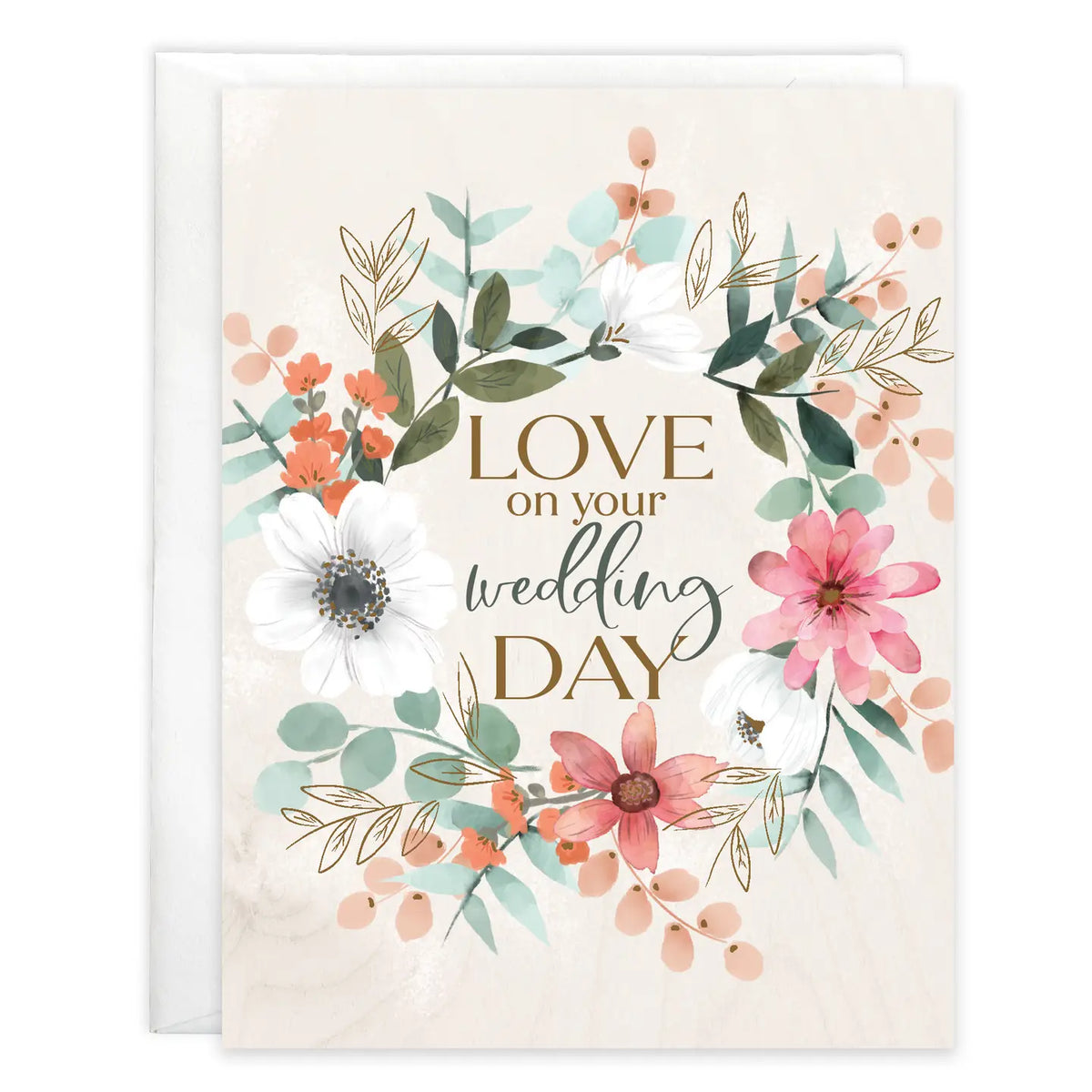 Wedding Wreath Wedding Greeting Card