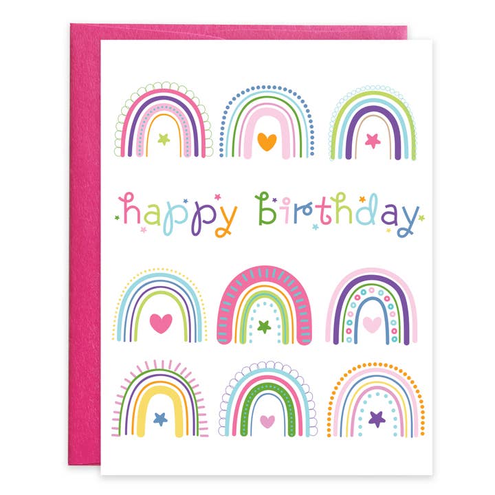 Rainbows Birthday Card