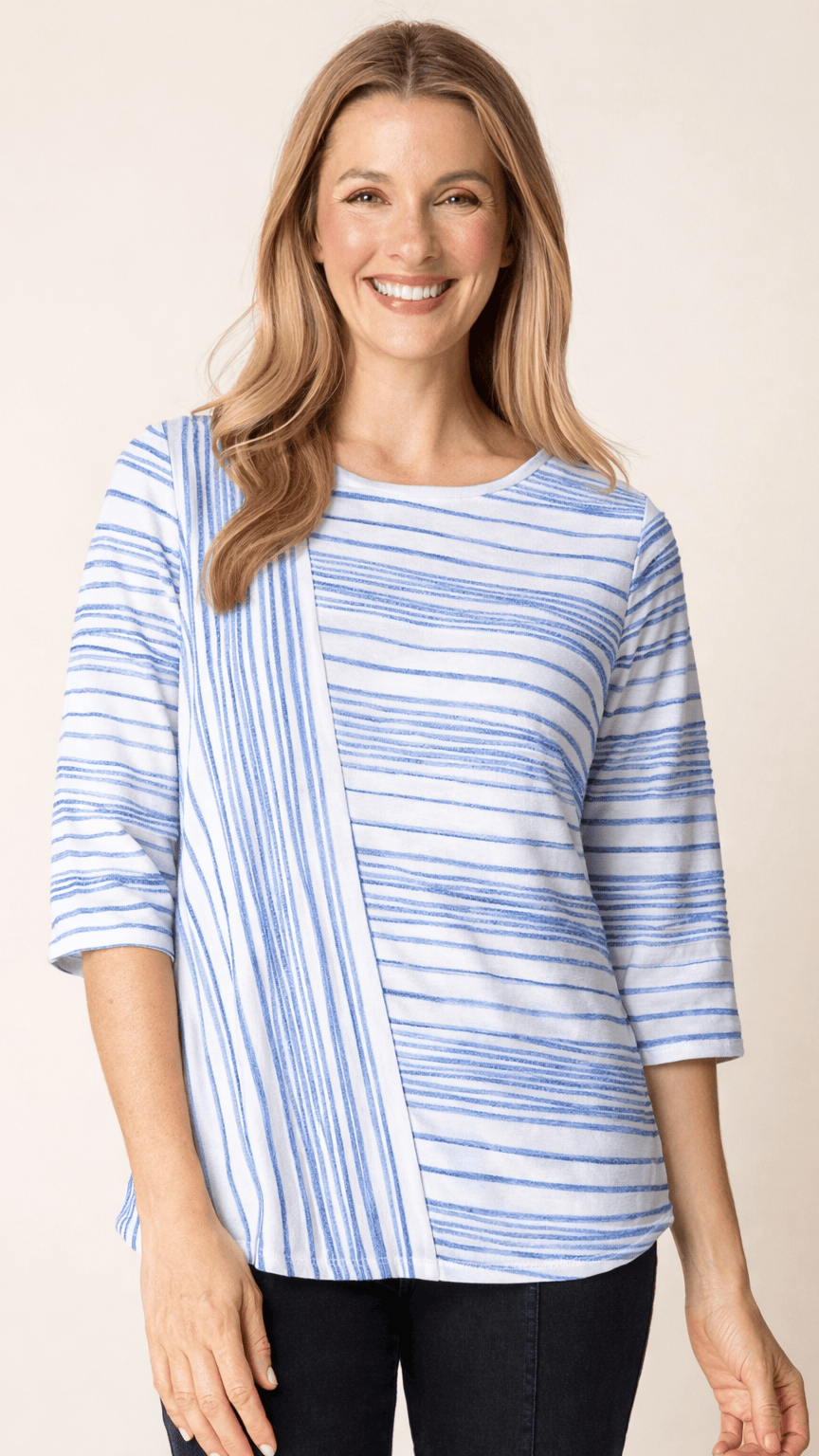 Habitat Scatter Stripe Blurred Lines Tee - Multiple Colors
