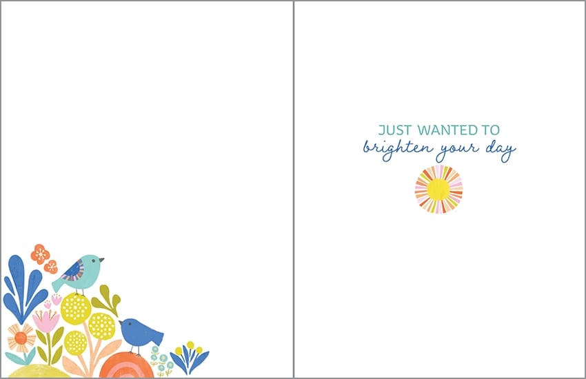 Sunny Days Thinking Of You Greeting Card
