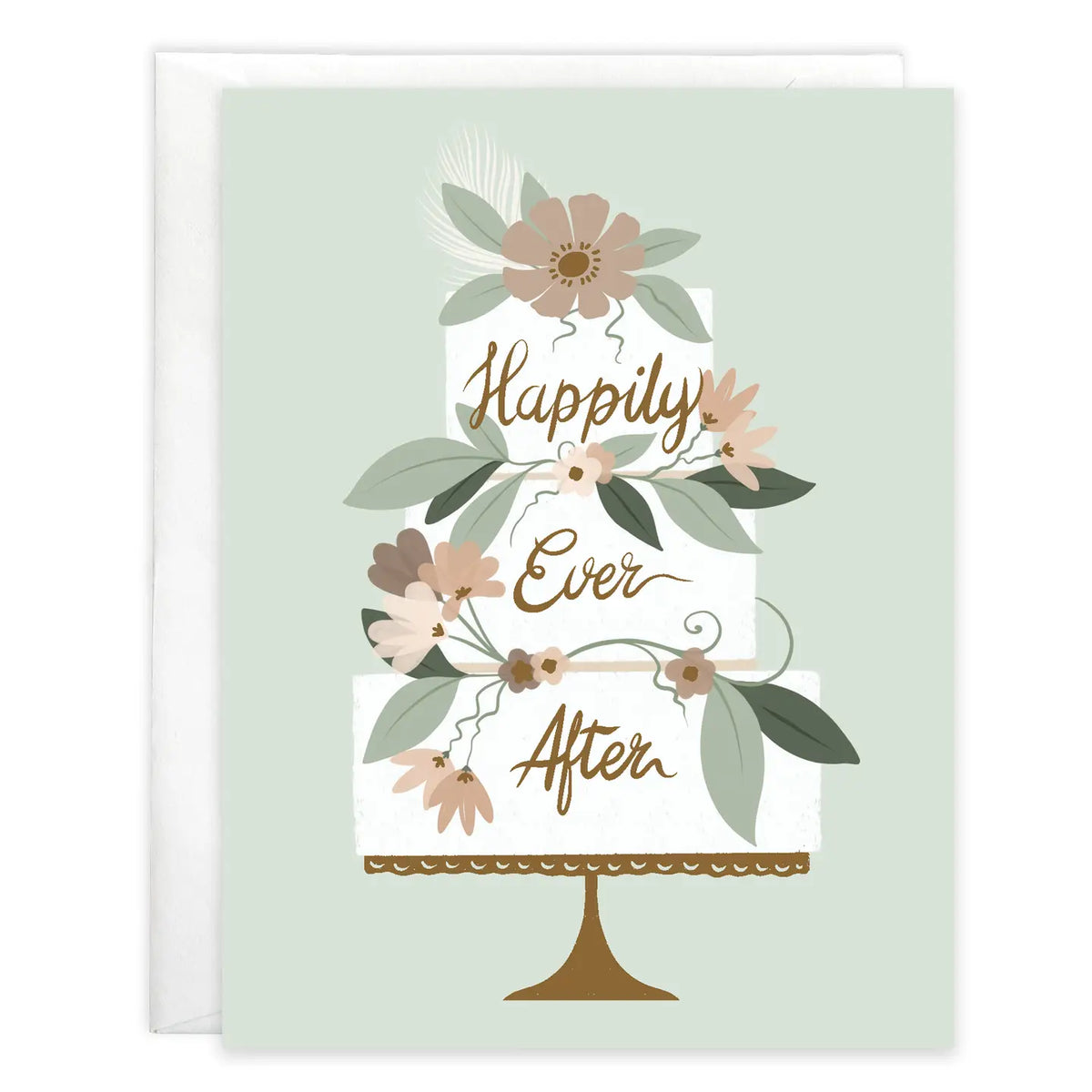 Gina B Designs Tiered Cake Wedding Greeting Card