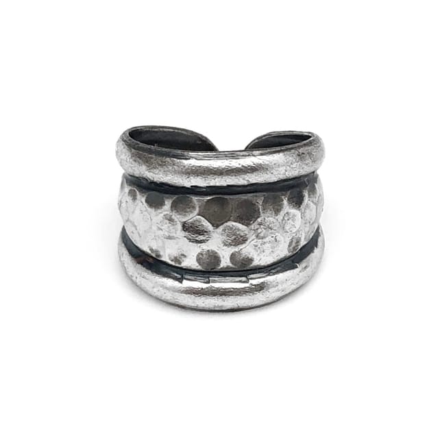 Anju Jewelry Silver Kashi Embossed Ring - Multiple Styles