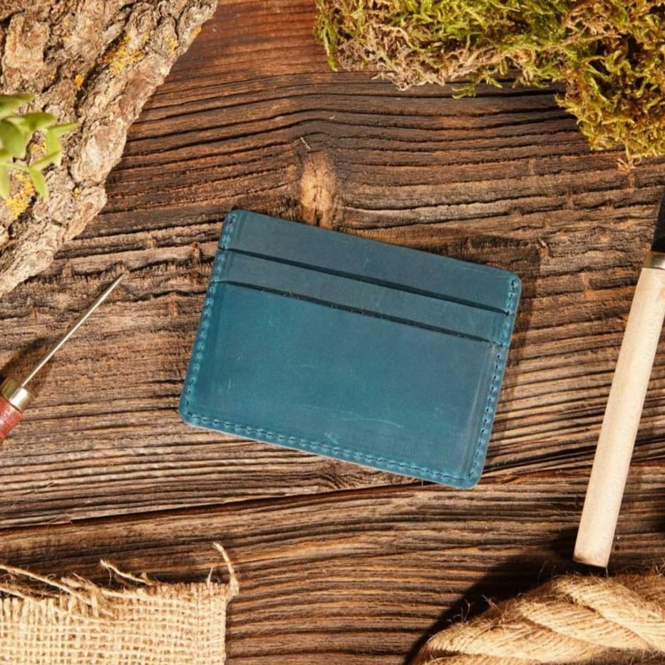 American Leather Card Holder Wallet - Multiple Colors