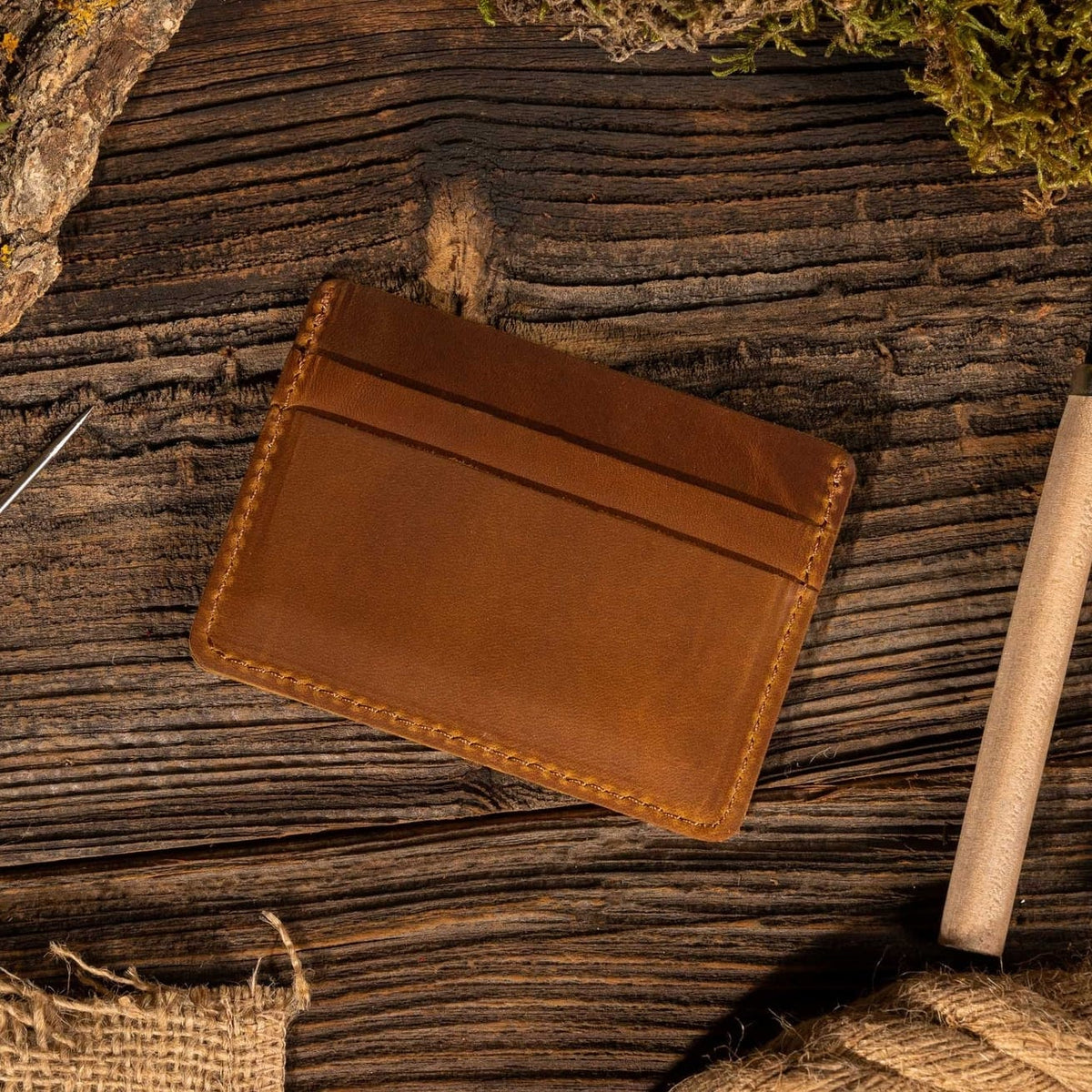 American Leather Card Holder Wallet - Multiple Colors
