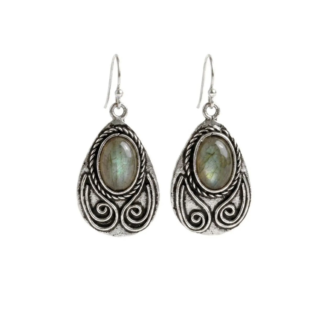 Anju Jewelry Labradorite Antique Earrings