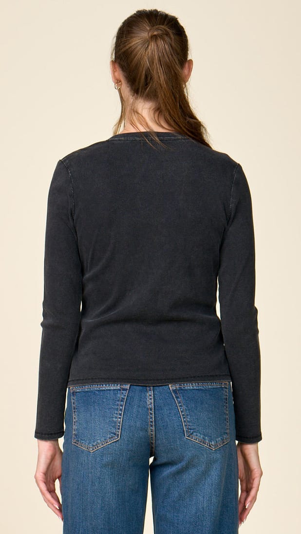 Anthem Washed Ribbed Henley