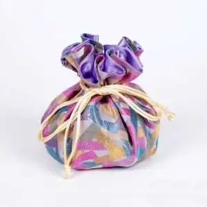 Silk Brocade Travel Jewelry Pouch - Multiple Patterns