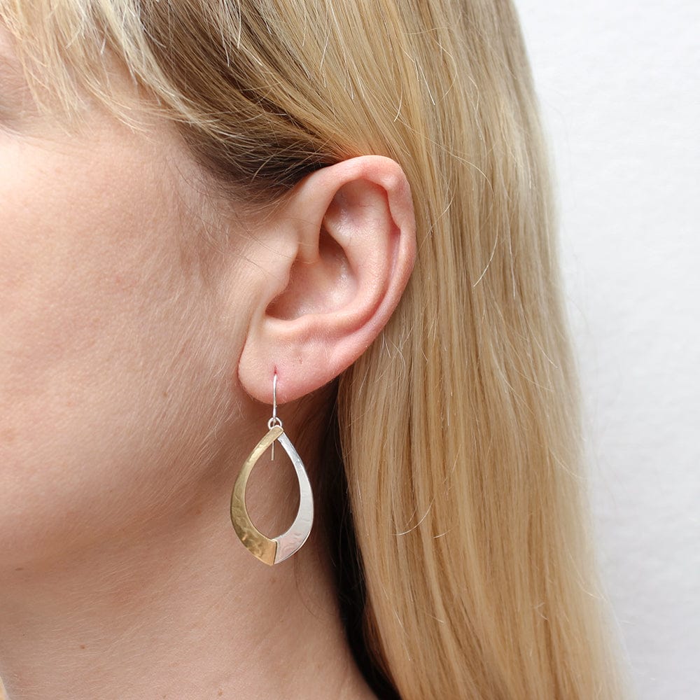 Marjorie Baer Teardrop Swoops Wire Earrings - E1310DW