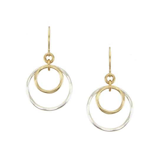 Marjorie Baer Small Airy Rings Wire Earrings - E1705DW