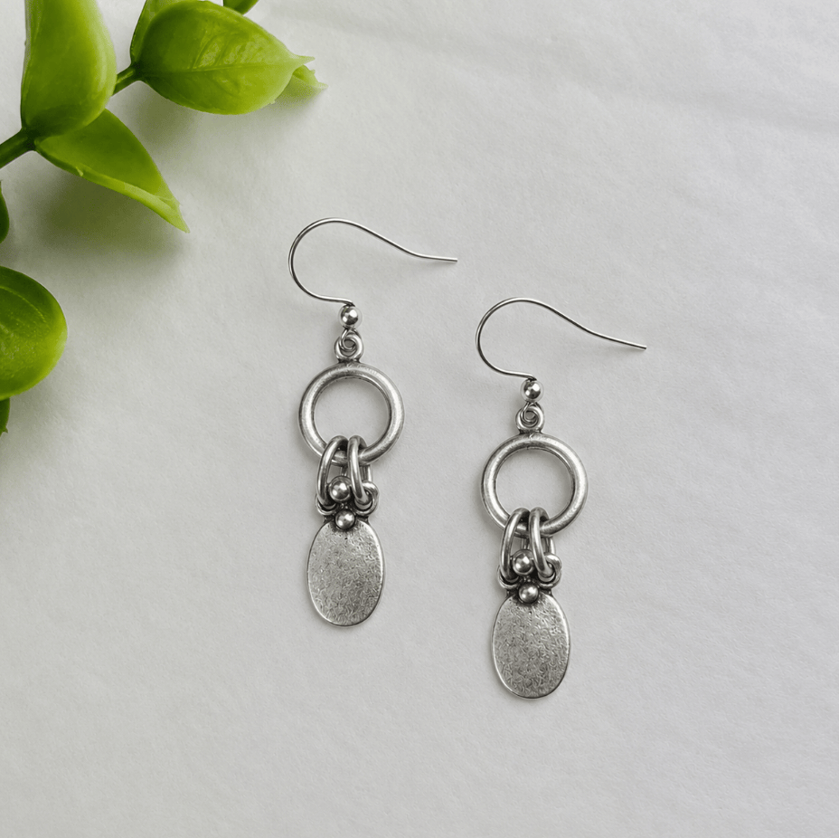 Volare Halo Pebble Earring - Multiple Metals #5NK2
