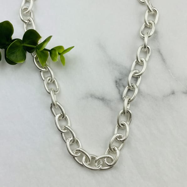 Cable Chain Necklace - Multiple Metals