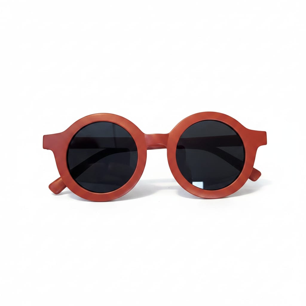 Retro Matte Round Children's Sunglasses - Multiple Colors