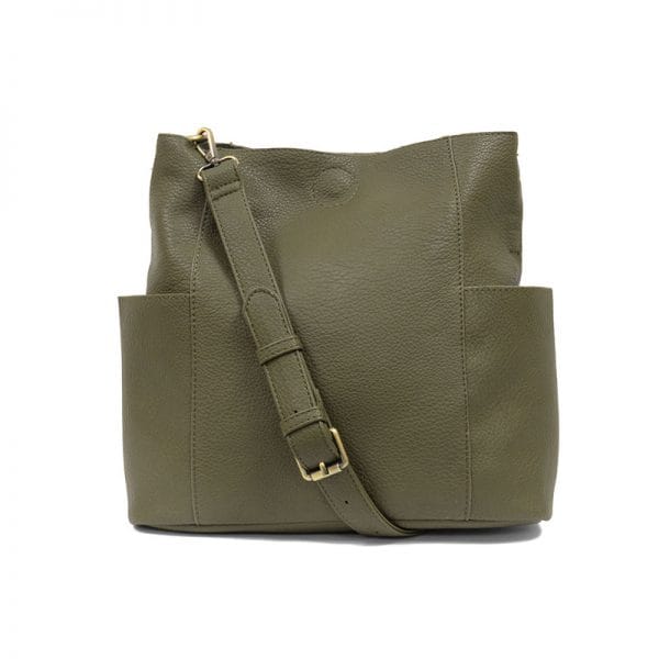 Joy Susan Vegan Leather Kayleigh Side Pocket Bucket Bag - Multiple Colors