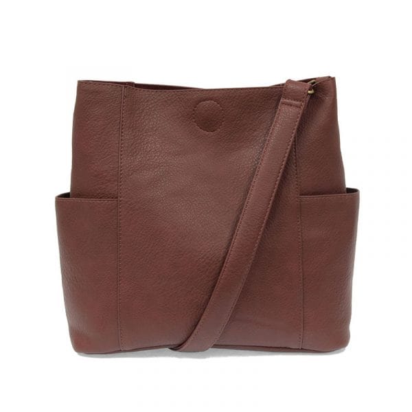 Joy Susan Vegan Leather Kayleigh Side Pocket Bucket Bag - Multiple Colors