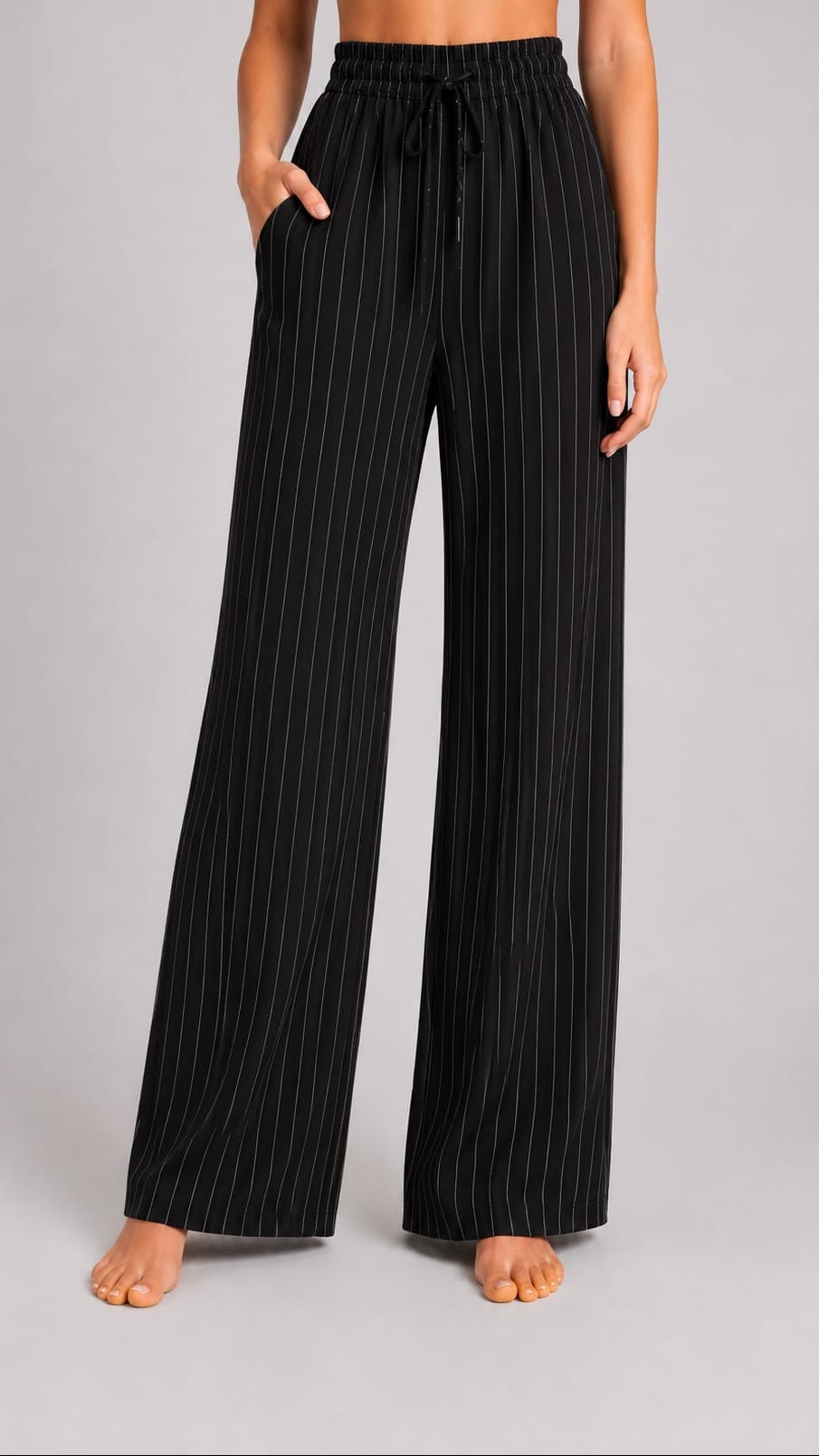 Amorosa Linen Pinstripe Pant