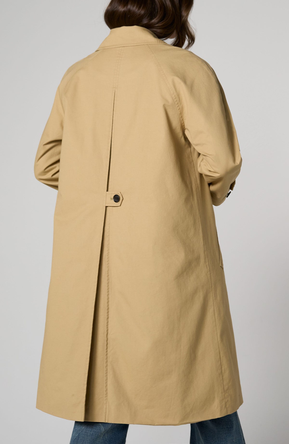 Liverpool Raglan Sleeve Coat with Pleat Back