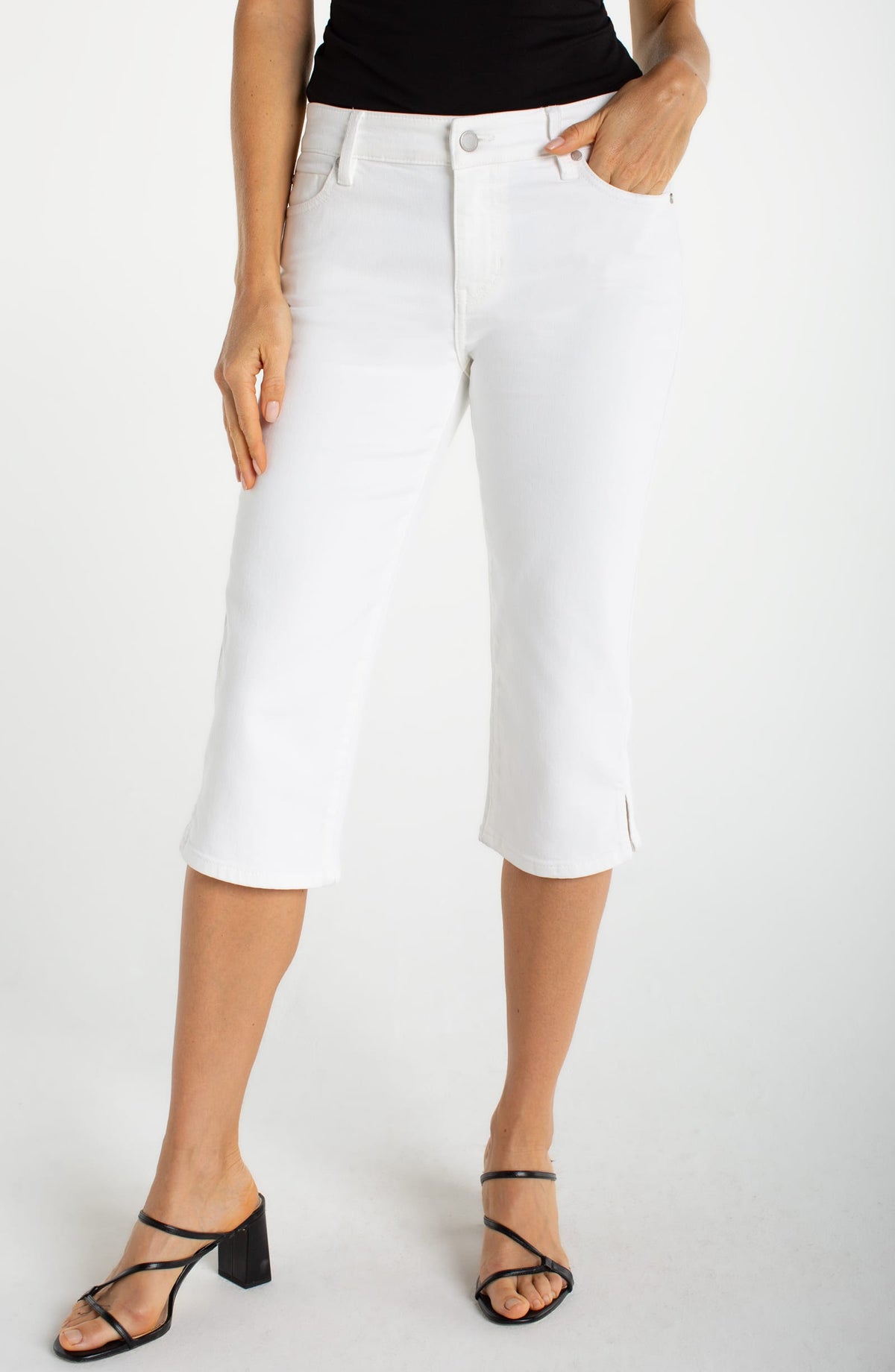 Liverpool Capri with Slit - Multiple Colors