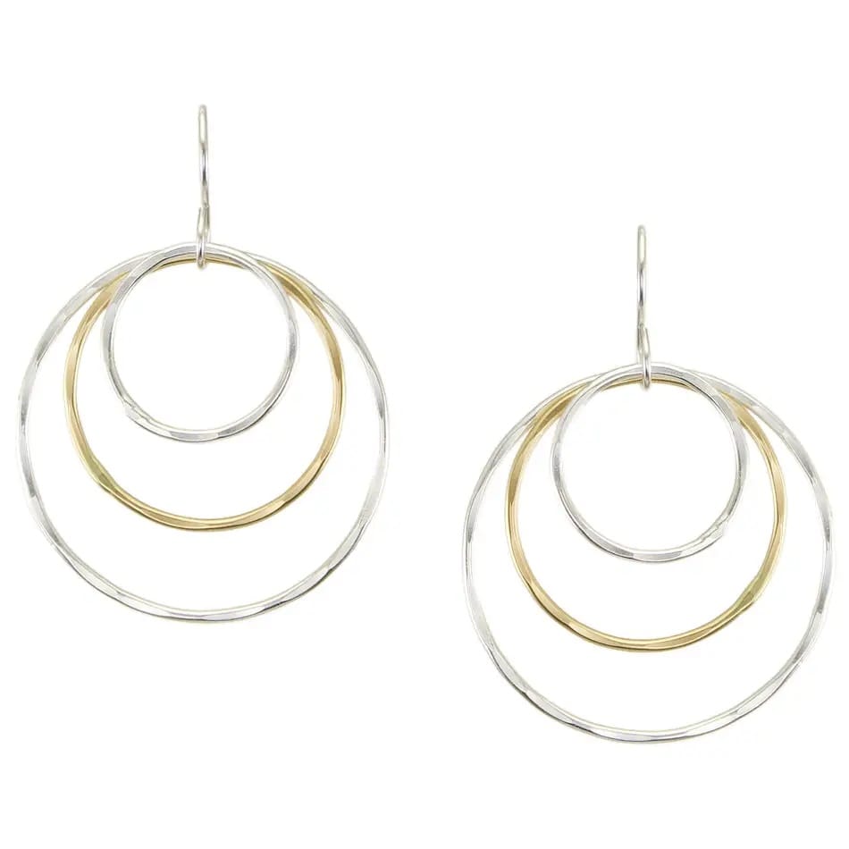 Marjorie Baer Large Airy Rings Wire Earrings - E1703DW