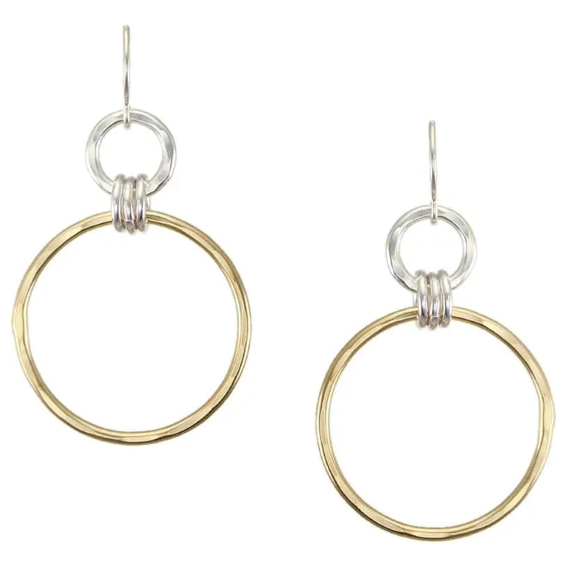 Marjorie Baer Large Linked Rings Wire Earrings - E1726DW