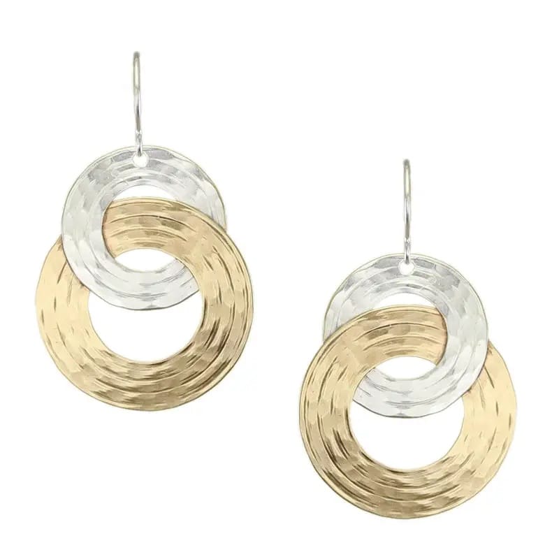 Marjorie Baer Medium Interlocking Rings Wire Earrings - E1547DW