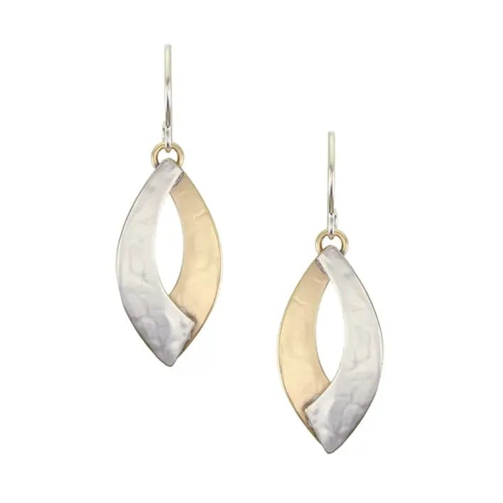 Marjorie Baer Small Overlap Swoops Wire Earrings - E1312DW