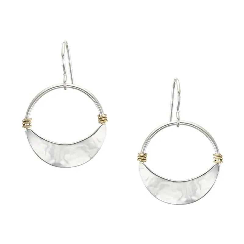 Marjorie Baer Small Wire Wrapped Hoop Earrings - E9253RDW