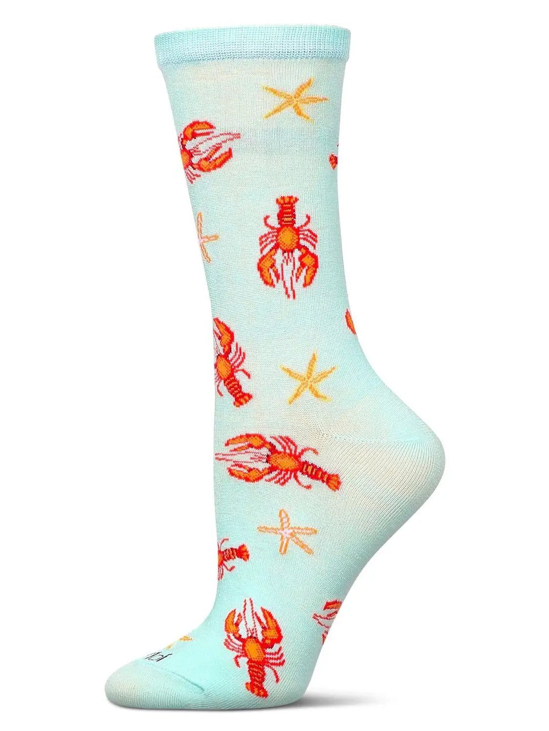 MeMoi Lobsters Bamboo Crew Socks
