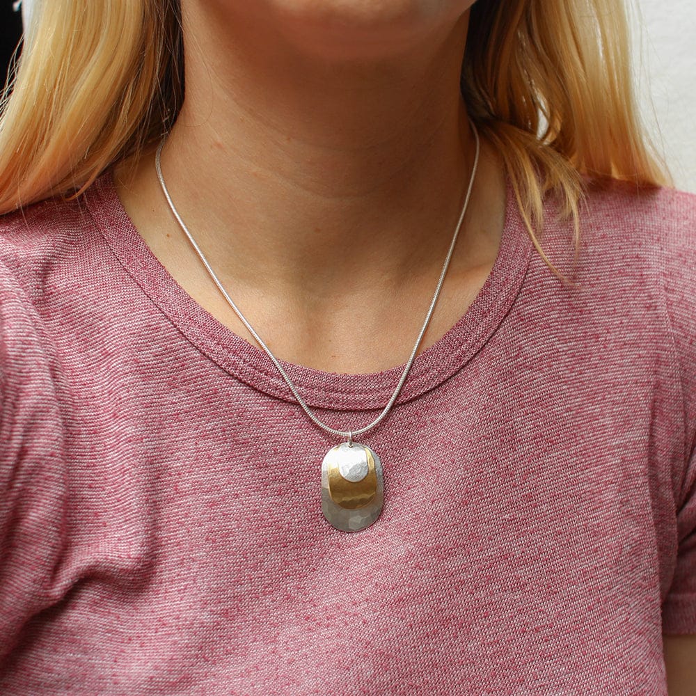Marjorie Baer Layered Faceted Ovals Necklace - N1531D