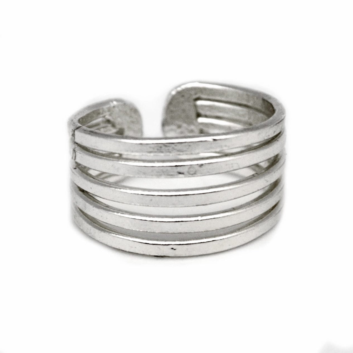 Anju Jewelry Silver Thick Band Ring - Multiple Metals
