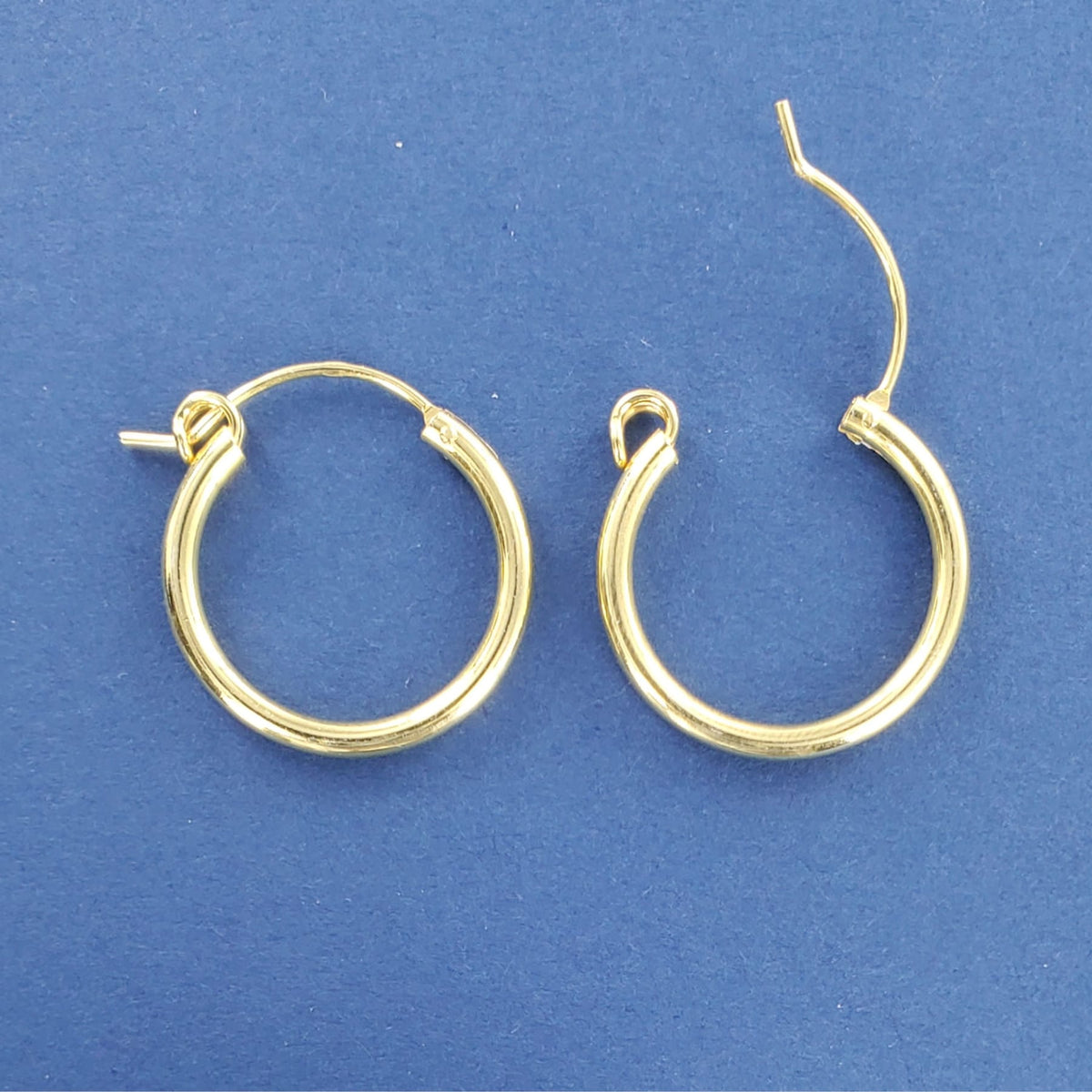 SilverStar Gold Plated Hoops - Multiple Sizes
