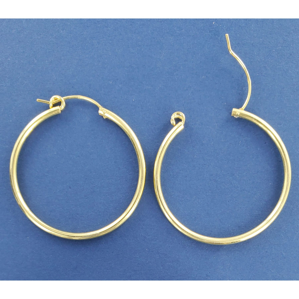 SilverStar Gold Plated Hoops - Multiple Sizes