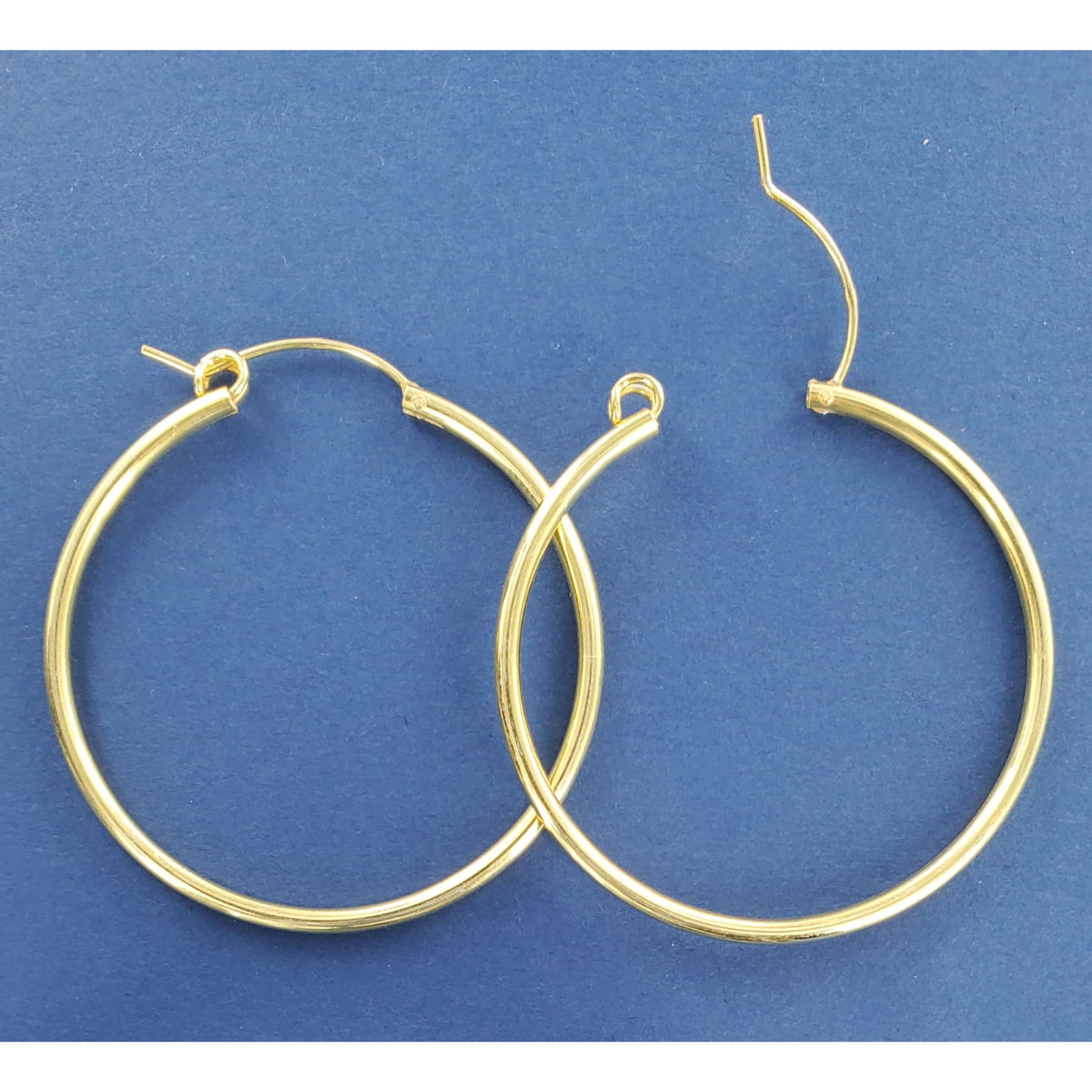 SilverStar Gold Plated Hoops - Multiple Sizes