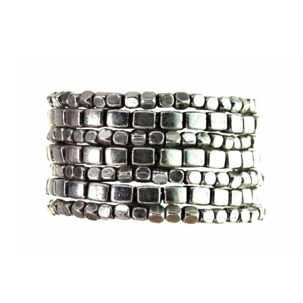Kole Design Square Stretch Bracelet Set - Multiple Colors