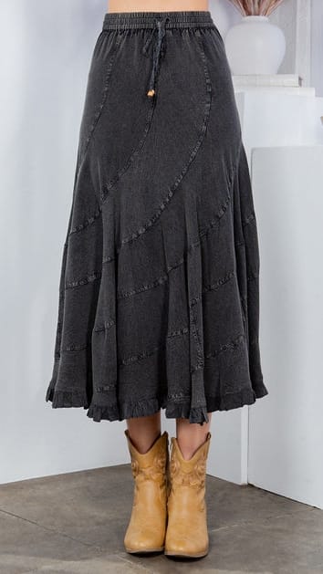 Boho Flair Asymmetrical Skirt