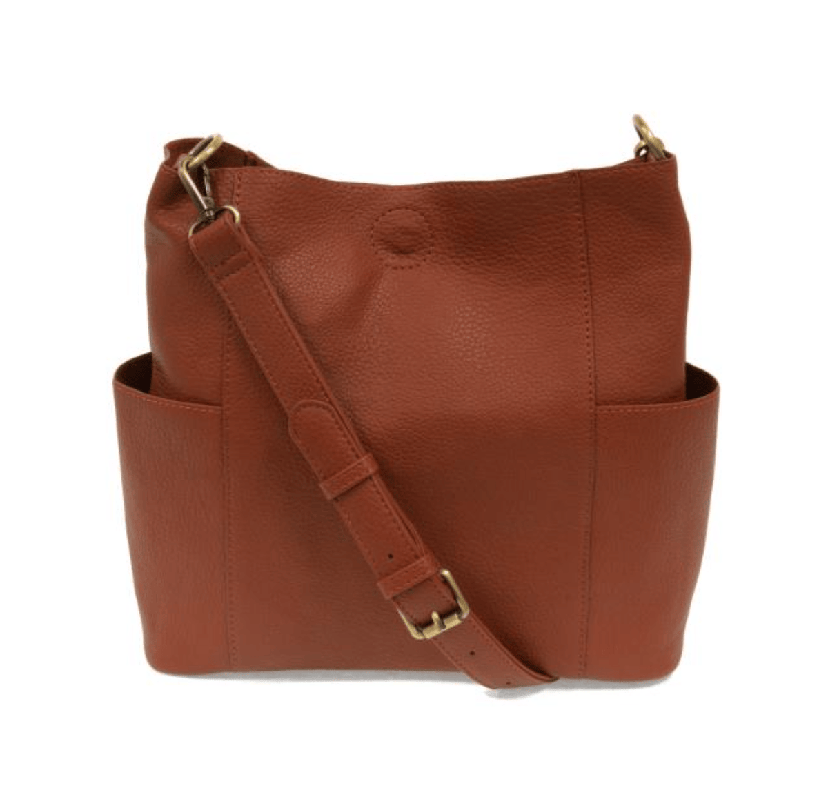 Joy Susan Vegan Leather Kayleigh Side Pocket Bucket Bag - Multiple Colors