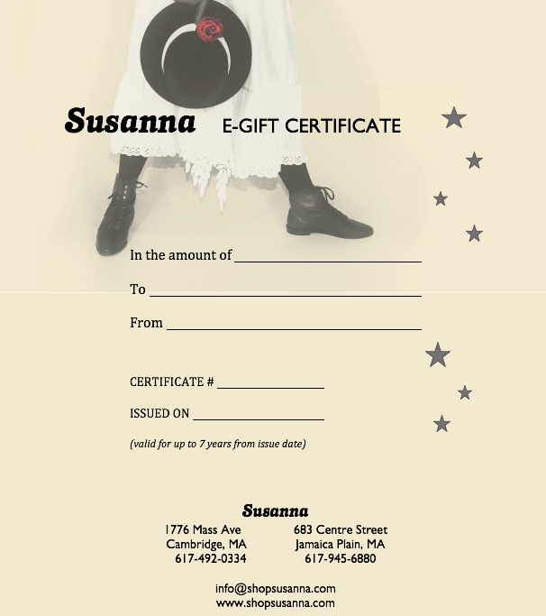 Gift Certificate