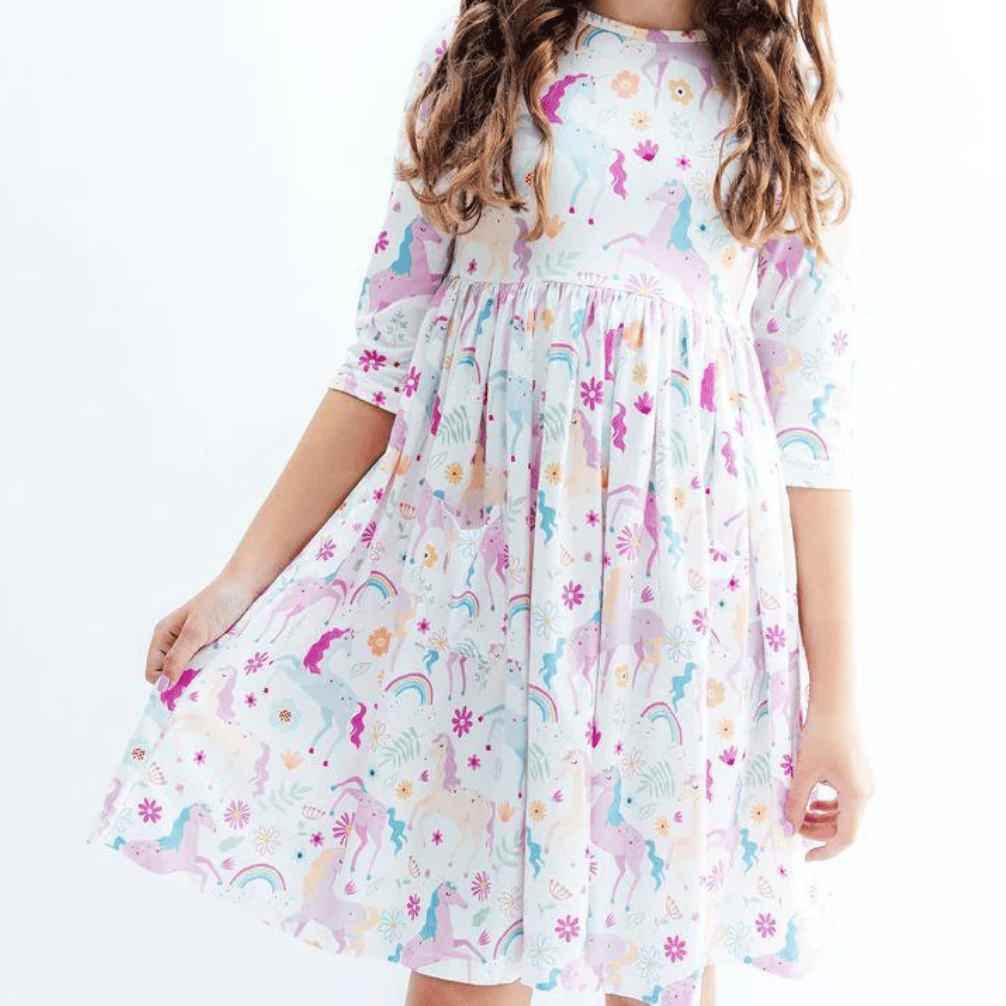 Mila & Rose Pocket Twirl Dress - Multiple Colors