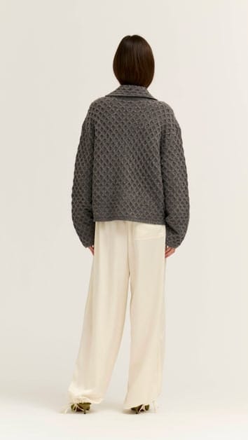 Textured Knit Sailor Cardigan - Multiple Colors